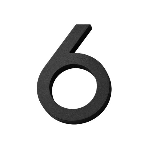 Habo selection house number modern black 80mm