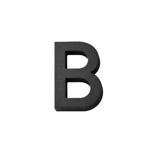 Habo selection house number modern black 80mm