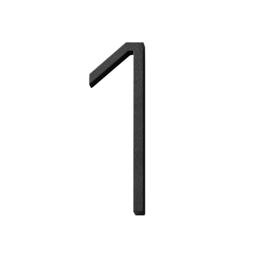 habo selection house number contemporary black 185mm