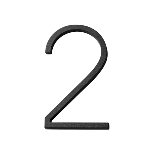 habo selection house number contemporary black 185mm