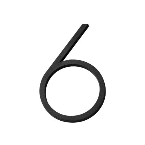 habo selection house number contemporary black 185mm