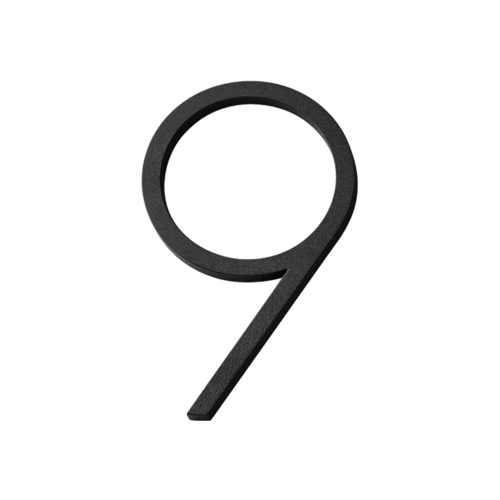 habo selection house number contemporary black 185mm