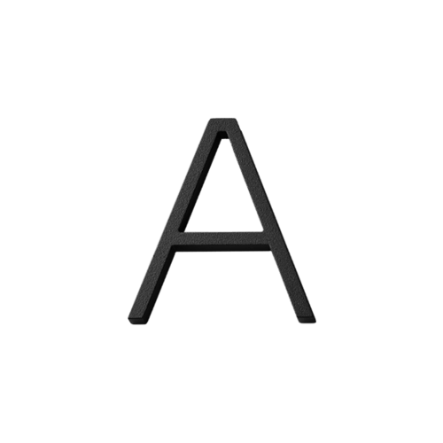 habo selection house number contemporary black 185mm