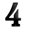 House number 572 140 mm Black Kyner Model