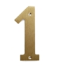 House number Model 572, 140 mm Brass Polished without lacquer