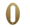 House number Model 572, 140 mm Brass Polished without lacquer