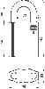 RD2646 Padlock D12 Series 1200 10 mm bracket