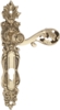 Door handle LC472 with Long sign in Brass, Antique or black Drop cylinder