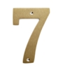 House number 572 140 mm MAT BRASS