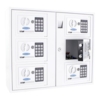 Rottner key cabinet - 6 boxes and electric code lock