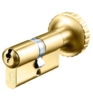RB1602 Drop cylinder with large knob. Brass