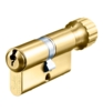 RB1605 Drop cylinder with small knob. Brass