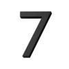 Habo selection house number modern black 80mm