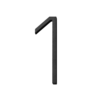 habo selection house number contemporary black 80mm
