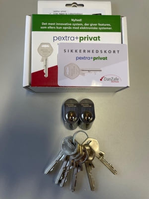 GegePExtra + Startpakke med 2 x Oval Cylinder og 6 nøgler