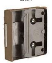 Møbellås M42 Kasse H-V 25 mm