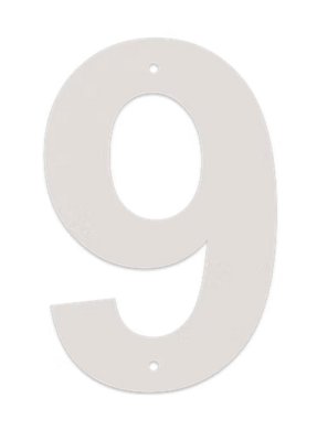 Juliana tal nr.9 18 cm. galvaniseret