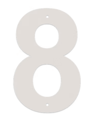 Juliana tal nr.8 10 cm. galvaniseret
