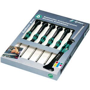 Wera skruetrækkersæt 2035/6A elektronik