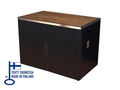 Muurikka udekøkken skab 100 cm metallåger