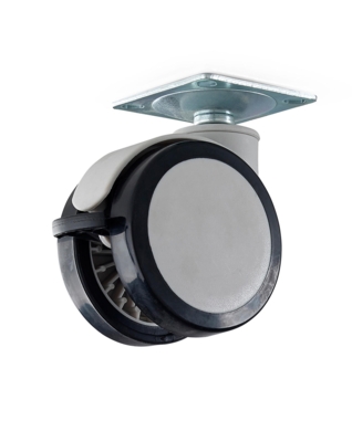 MØBELHJUL DOBBELT MED BREMSE&PLADE7