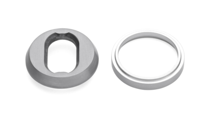 Cylinderring Universal Børstet aluminium