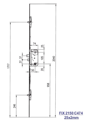 Fix Stanglås 2150 C474