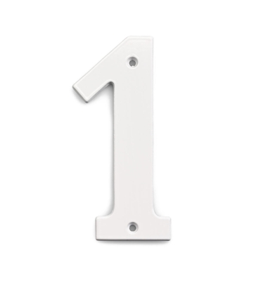 House number Model 572, 140 mm WHITE