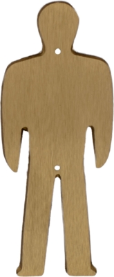 The silhouette separated the toilet