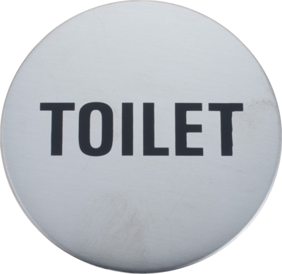 STAINLESS STEEL Ø60 Signs Self-adhesive