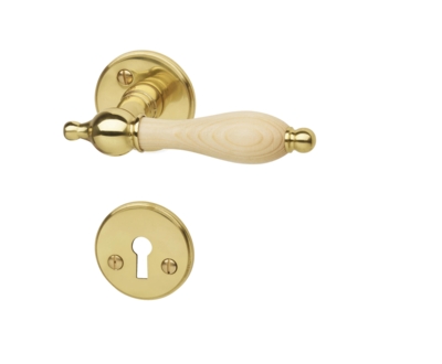 DOOR HANDLE INDV MESS WITH NATURAL WOOD